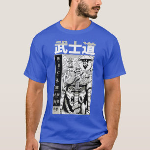 Bushido Samurai Japanisch ästhetische Schwertmänne T-Shirt