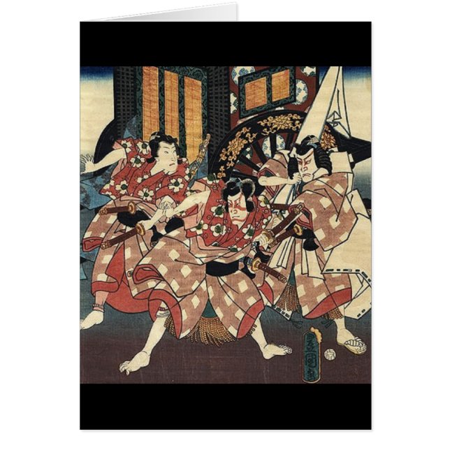 Bushido-Schwert gegen japanischen Samurai-Krieger (Vorne)