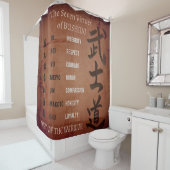 BUSHIDO-VIRTUEN DUSCHVORHANG (Beispiel)