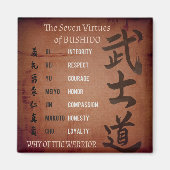 BUSHIDO VIRTUES MAGNET (Vorne)