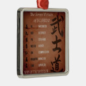 BUSHIDO VIRTUES ORNAMENT AUS METALL (Rechts)