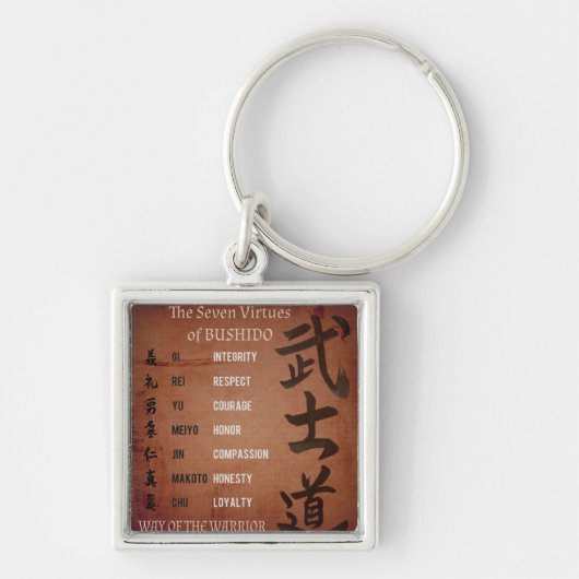 BUSHIDO VIRTUES SCHLÜSSELANHÄNGER (Vorne)