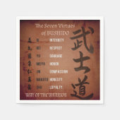 BUSHIDO VIRTUES SERVIETTE (Vorderseite)