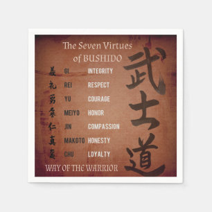 BUSHIDO VIRTUES SERVIETTE