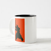 Bushido way of the Warrior Zweifarbige Tasse (Vorderseite Links)