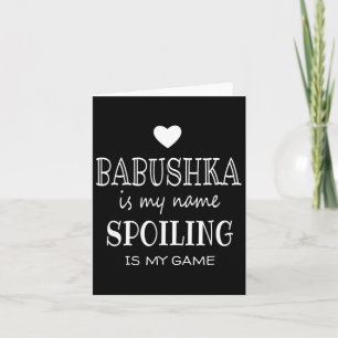 Bushka ist mein Name Funny Graphic für Bushka Oma Karte