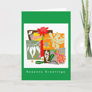 BUSHLAND FLORA - Bush-Blume Australische Weihnacht Feiertagskarte