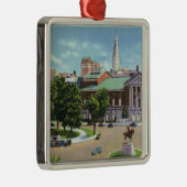 Bushnell Denkmal, Lafayette-Statue Ornament Aus Metall (Rechts)