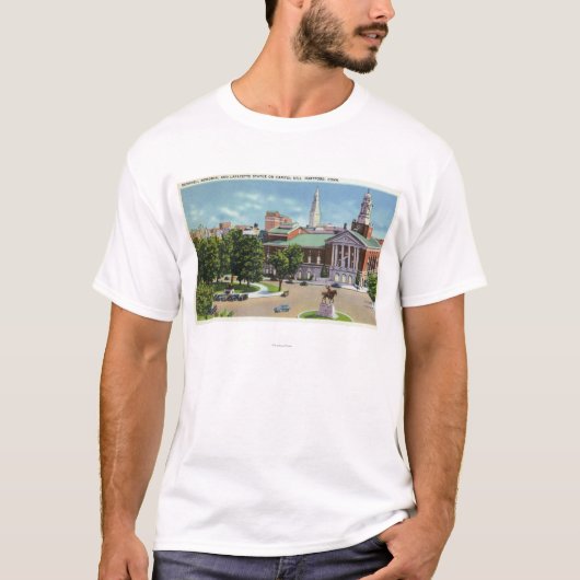 Bushnell Denkmal, Lafayette-Statue T-Shirt (Vorderseite)