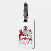 Bushnell Familienwappen Gepäckanhänger (Rückseite vertikal)
