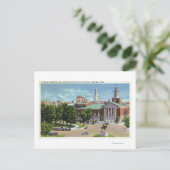 Bushnell Memorial, Lafayette Statue Postkarte (Stehend Vorderseite)