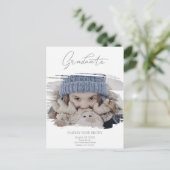 Bushstroke Niedlich Calligraphy Abschluss Pre K Fo Postkarte (Stehend Vorderseite)