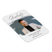 Bushstroke Whimsical Typografy Abschluss School Magnet (Rechte Seite)