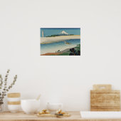 Bushu Tamagawa - Thirty Six Views of Mount Fuji Poster (Küche)