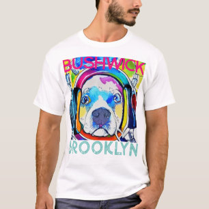 Bushwick Brooklyn, Technicolor-Musikhund T-Shirt