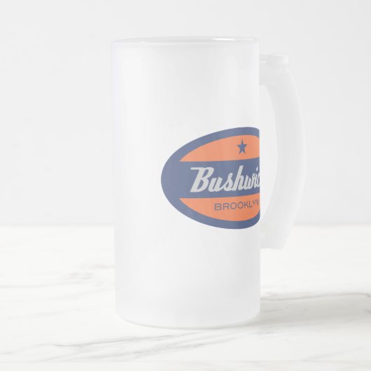 Bushwick Mattglas Bierglas (VorderseiteRechts)