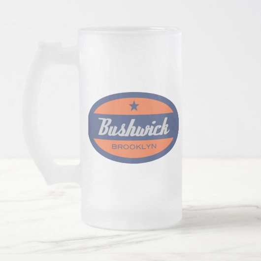 Bushwick Mattglas Bierglas (Links)