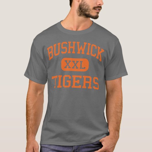Bushwick - Tiger - hoch - Brooklyn New York T-Shirt (Vorderseite)