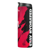 Bushy Black Pink Thermal Tumbler Thermosbecher (Nach rechts gedreht)