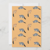 Bushy Tail Possums Dankeskarten Einladung (Rückseite)