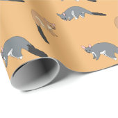 Bushy Tail Possums Geschenkpapier (Rolleneckpunkt)