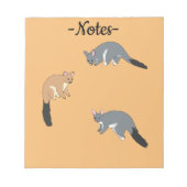 Bushy Tail Possums Notizblock (Vorderseite)