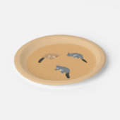 Bushy Tail Possums Pappteller (Schrägansicht)