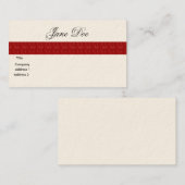 Businees Karten-rote Linie Visitenkarte (Vorne/Hinten)