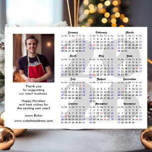 Business 2026 Kalender Minimalistisches Foto Magne Magnetkarte