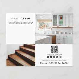 Business 2 Werbemittel Foto QR Code Social Media Flyer