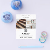 Business 2 Werbemittel Foto QR Code Social Media Flyer (Einzeln)