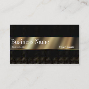 Business, 3,5" x 2,0", Schwarzes Gold, Grün/Aquama Visitenkarte