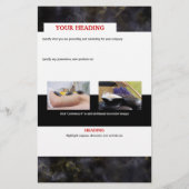 Business 6 Foto Services Pamphlet Flyer (Hinten)