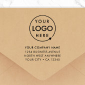 Business Address Rubber Stamp | Logo Branded Gummistempel