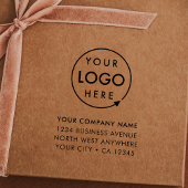 Business Address Rubber Stamp | Logo Branded Gummistempel
