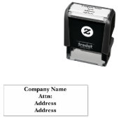 Business Address Self inking stamp Permastempel (Beispiel)