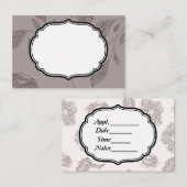 Business/Appt Card Taupe Visitenkarte (Vorne/Hinten)