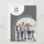 Business Arch Foto graues Logo Weihnachten Urlaub (Vorderseite)