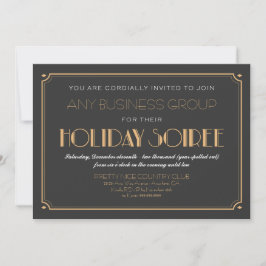 Business Art Deco Einladung