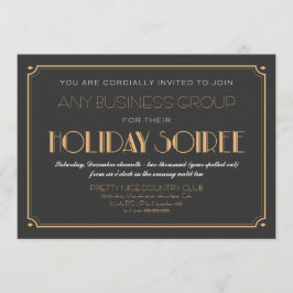 Business Art Deco Einladung