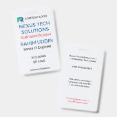 Business Badge | Staff Badge – ID Logo Ausweis (Vorder- & Rückseite)