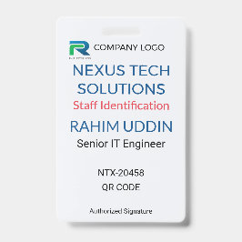 Business Badge | Staff Badge – ID Logo Ausweis