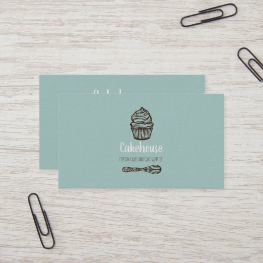 Business Bakery Business Card Visitenkarte (Vorderseite/Rückseite Beispiel)