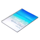 Business Beachside Ocean Summer Blue Notizblock (Linke Seite)