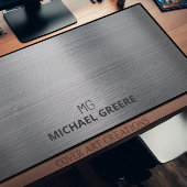 Business Beruflich Grau Mit Monogramm Schreibtisch Schreibtischunterlage