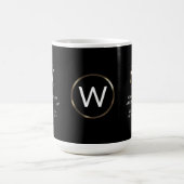 Business Berufliche Monogramm-Kaffeezubereitung Ta Kaffeetasse (Mittel)