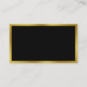 Business Black and Gold Real Anwesen Investor Visitenkarte (Rückseite)