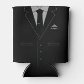 Business Black Anzug Funny Can Cooler Individuelle Dosenkühler (Vorderseite)