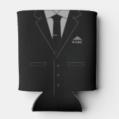 Business Black Anzug Funny Can Cooler Individuelle Dosenkühler (Rückseite)