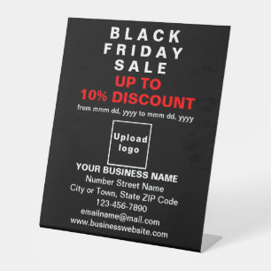 Business Black Friday Sale auf Black Pedestal Sign Sockelschild